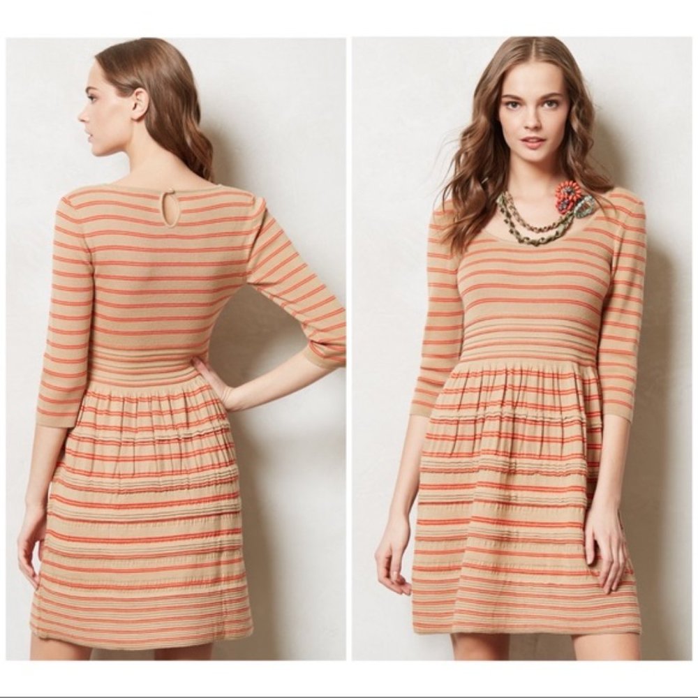 Anthropologie Knitted & Knotted Sweater Dress Sz M